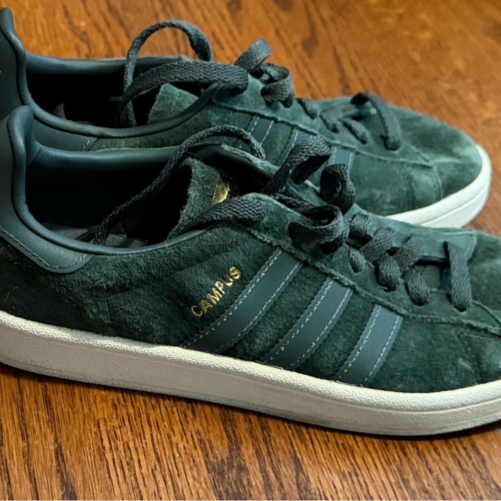 Adidas Men's Forest Green Suede Campus Sneakers size 7 - Picture 6 of 6
